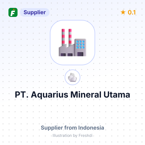 PT. Aquarius Mineral Utama – summary card, no photo uploaded yet
