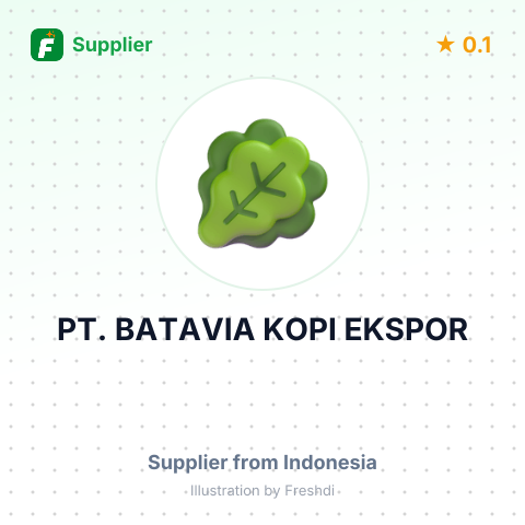 PT. BATAVIA KOPI EKSPOR – summary card, no photo uploaded yet