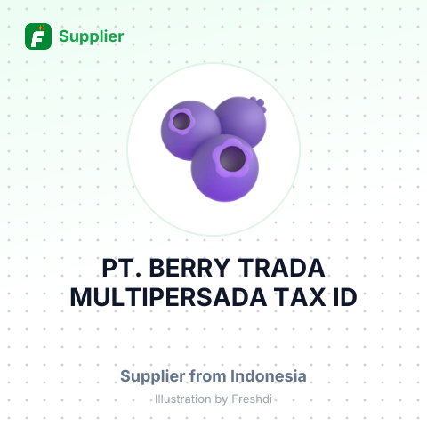 PT. BERRY TRADA MULTIPERSADA TAX ID – summary card, no photo uploaded yet