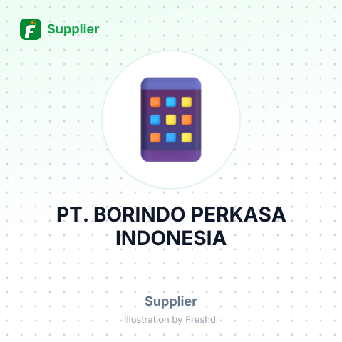 PT. BORINDO PERKASA INDONESIA – summary card, no photo uploaded yet