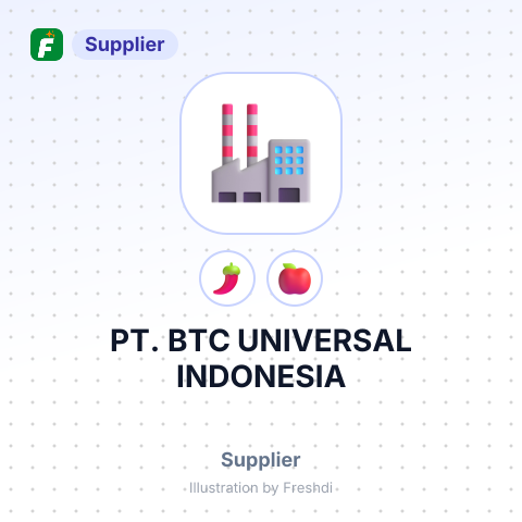PT. BTC UNIVERSAL INDONESIA – summary card, no photo uploaded yet