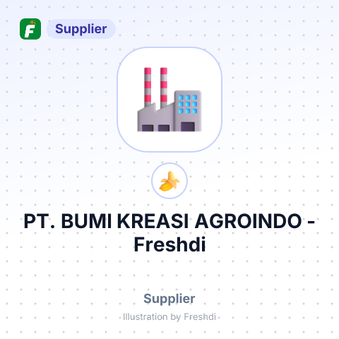 PT. BUMI KREASI AGROINDO – summary card, no photo uploaded yet