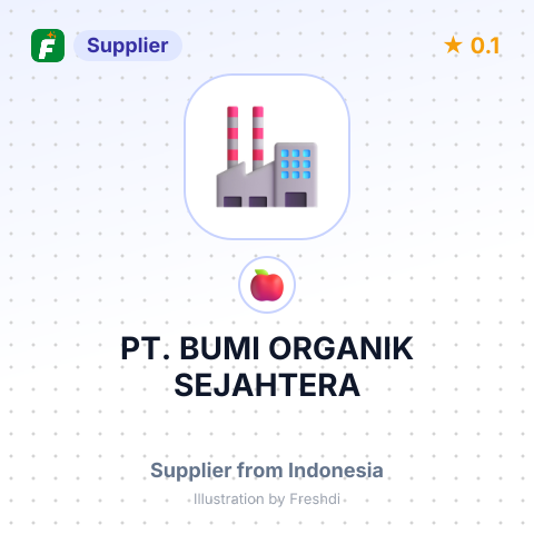 PT. BUMI ORGANIK SEJAHTERA – summary card, no photo uploaded yet