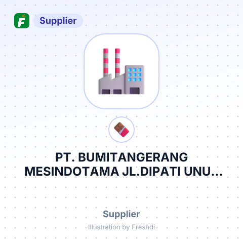 PT. BUMITANGERANG MESINDOTAMA JL.DIPATI UNUS NO. – summary card, no photo uploaded yet