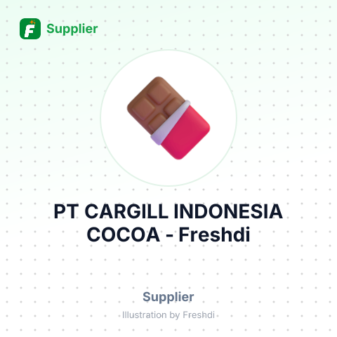 PT CARGILL INDONESIA COCOA – summary card, no photo uploaded yet