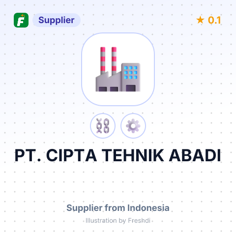 PT. CIPTA TEHNIK ABADI – summary card, no photo uploaded yet