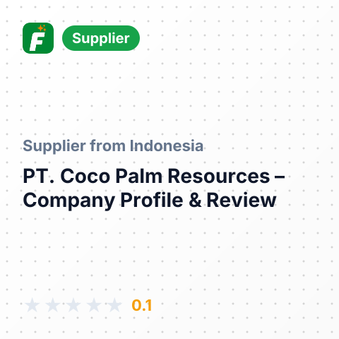 PT. Coco Palm Resources – summary card, no photo uploaded yet