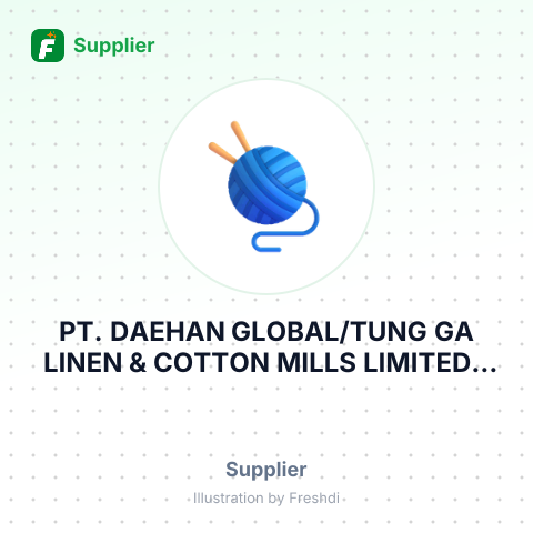 PT. DAEHAN GLOBAL/TUNG GA LINEN & COTTON MILLS LIMITED – summary card, no photo uploaded yet