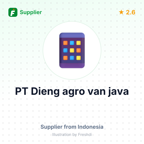PT Dieng agro van java – summary card, no photo uploaded yet