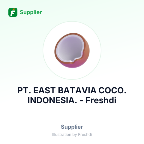 PT. EAST BATAVIA COCO. INDONESIA. – summary card, no photo uploaded yet