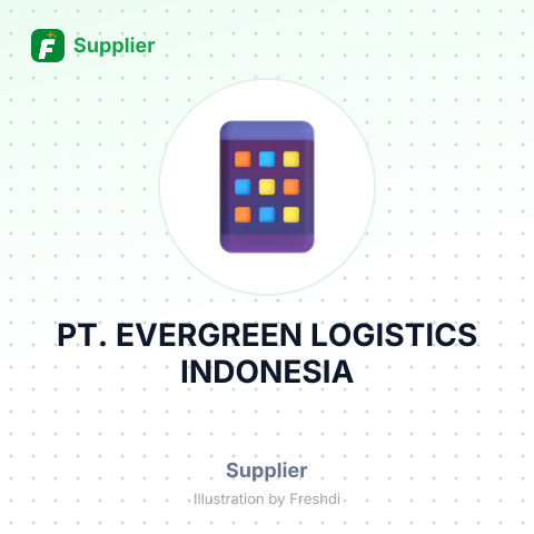 PT. EVERGREEN LOGISTICS INDONESIA – summary card, no photo uploaded yet