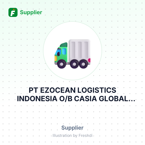 PT EZOCEAN LOGISTICS INDONESIA O/B CASIA GLOBAL LOGISTICS CO.,LTD – summary card, no photo uploaded yet