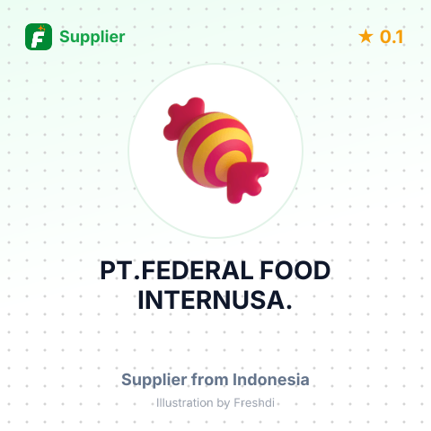PT.FEDERAL FOOD INTERNUSA. – summary card, no photo uploaded yet