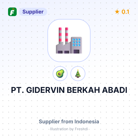 PT. GIDERVIN BERKAH ABADI – summary card, no photo uploaded yet