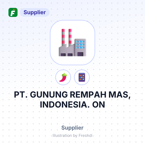 PT. GUNUNG REMPAH MAS, INDONESIA. ON – summary card, no photo uploaded yet