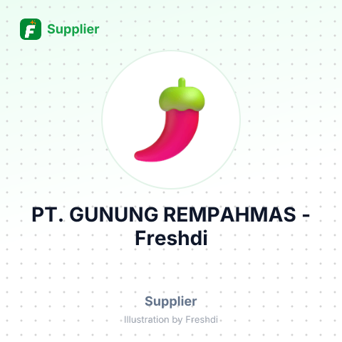 PT. GUNUNG REMPAHMAS – summary card, no photo uploaded yet