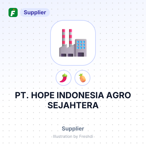 PT. HOPE INDONESIA AGRO SEJAHTERA – summary card, no photo uploaded yet
