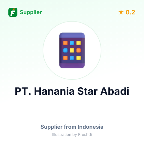 PT. Hanania Star Abadi – summary card, no photo uploaded yet