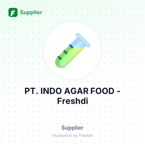 PT. INDO AGAR FOOD – summary card, no photo uploaded yet