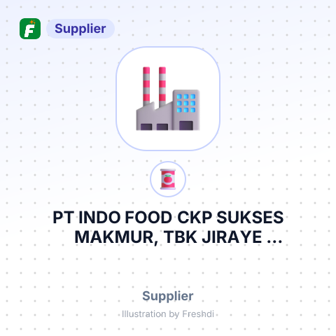 PT INDO FOOD CKP SUKSES MAKMUR, TBK JIRAYE PURVAKATA-CIKAMPAK KM – summary card, no photo uploaded yet