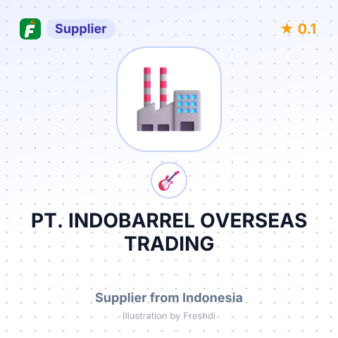 PT. INDOBARREL OVERSEAS TRADING – summary card, no photo uploaded yet