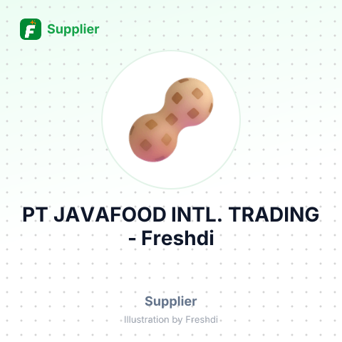 PT JAVAFOOD INTL. TRADING – summary card, no photo uploaded yet