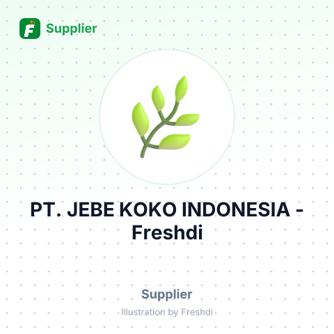 PT. JEBE KOKO INDONESIA – summary card, no photo uploaded yet