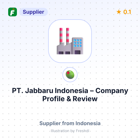 PT. Jabbaru Indonesia – summary card, no photo uploaded yet
