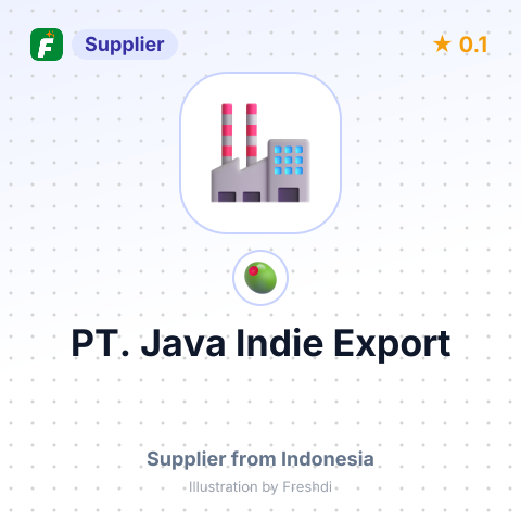 PT. Java Indie Export  – summary card, no photo uploaded yet