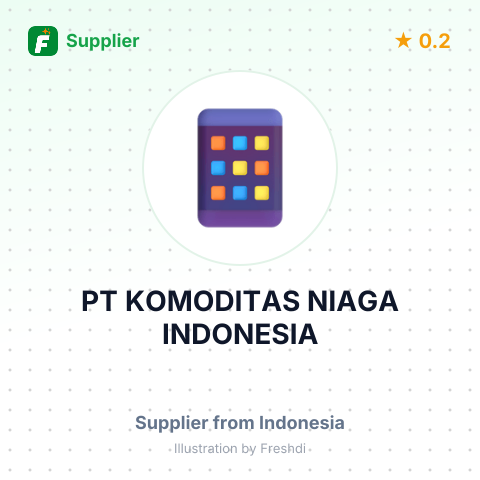 PT KOMODITAS NIAGA INDONESIA – summary card, no photo uploaded yet