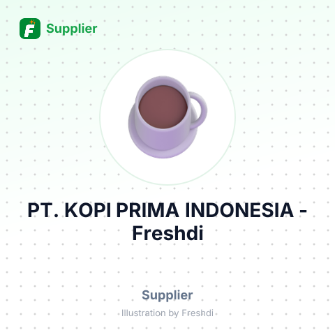 PT. KOPI PRIMA INDONESIA – summary card, no photo uploaded yet