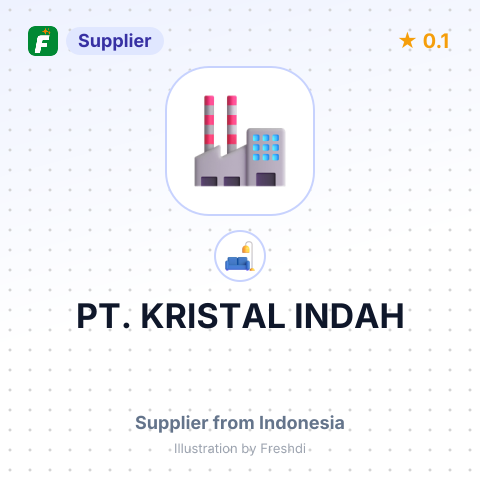PT. KRISTAL INDAH – summary card, no photo uploaded yet