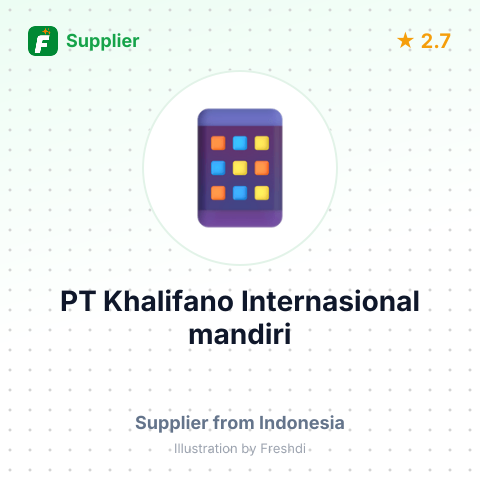 PT Khalifano Internasional mandiri – summary card, no photo uploaded yet