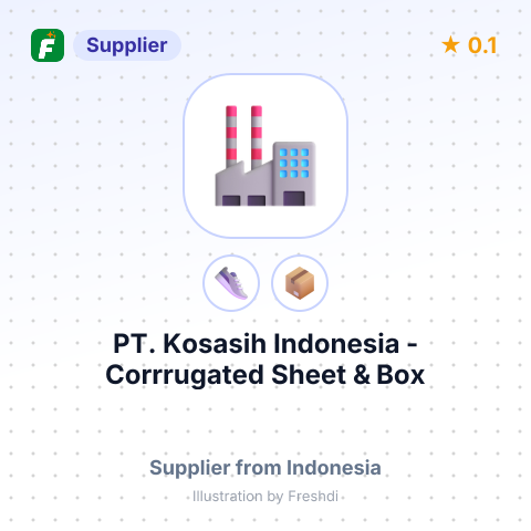 PT. Kosasih Indonesia - Corrrugated Sheet & Box – summary card, no photo uploaded yet