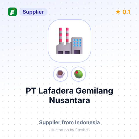 PT Lafadera Gemilang Nusantara  – summary card, no photo uploaded yet