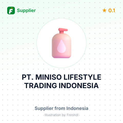 PT. MINISO LIFESTYLE TRADING INDONESIA – summary card, no photo uploaded yet