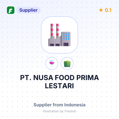 PT. NUSA FOOD PRIMA LESTARI – summary card, no photo uploaded yet