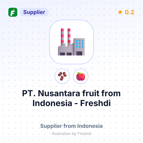 PT. Nusantara fruit – summary card, no photo uploaded yet