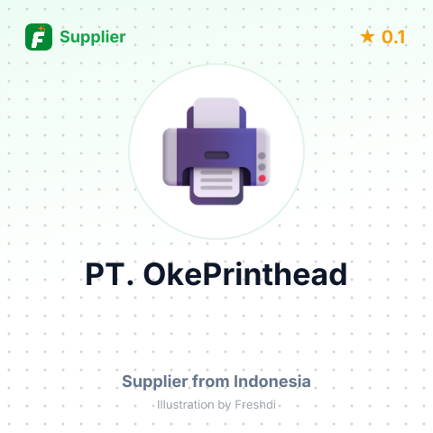 PT. OkePrinthead – summary card, no photo uploaded yet