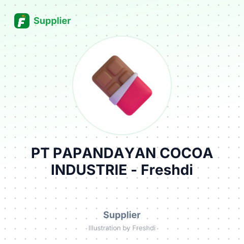 PT PAPANDAYAN COCOA INDUSTRIE – summary card, no photo uploaded yet