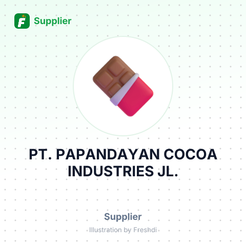 PT. PAPANDAYAN COCOA INDUSTRIES JL. – summary card, no photo uploaded yet