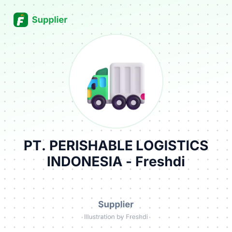 PT. PERISHABLE LOGISTICS INDONESIA – summary card, no photo uploaded yet