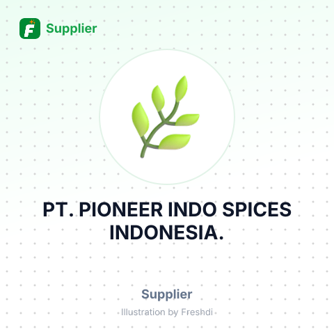 PT. PIONEER INDO SPICES INDONESIA. – summary card, no photo uploaded yet