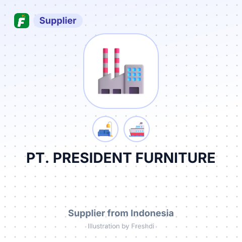 PT. PRESIDENT FURNITURE – summary card, no photo uploaded yet