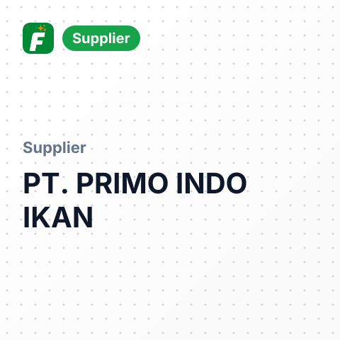 PT. PRIMO INDO IKAN – summary card, no photo uploaded yet