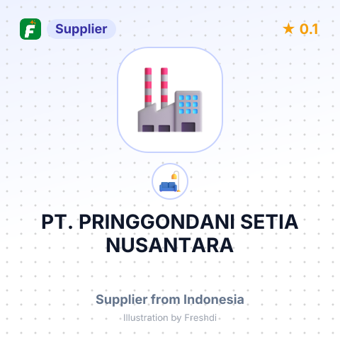 PT. PRINGGONDANI SETIA NUSANTARA – summary card, no photo uploaded yet