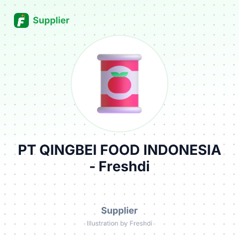 PT QINGBEI FOOD INDONESIA – summary card, no photo uploaded yet