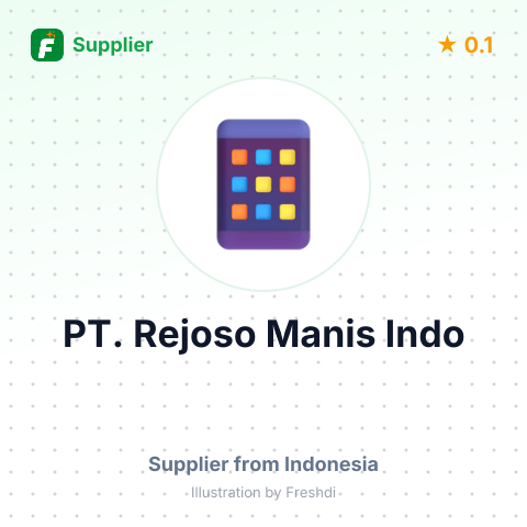 PT. Rejoso Manis Indo  – summary card, no photo uploaded yet