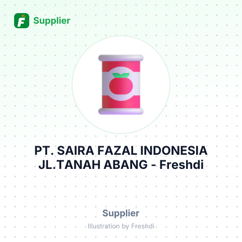 PT. SAIRA FAZAL INDONESIA JL.TANAH ABANG – summary card, no photo uploaded yet
