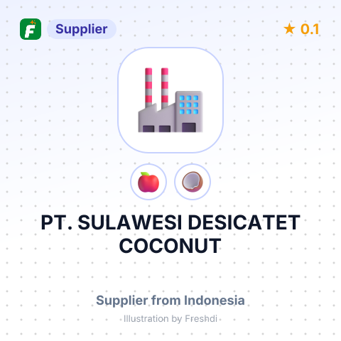 PT. SULAWESI DESICATET COCONUT – summary card, no photo uploaded yet